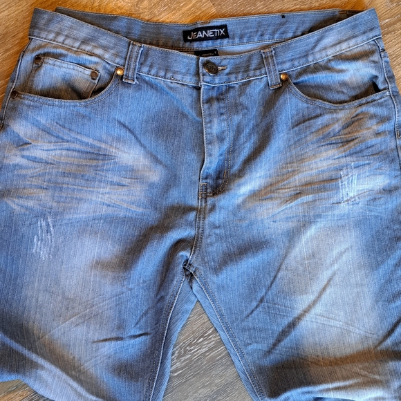 40 Waist Jeanetix Blue Jeans - Picture 4 of 6